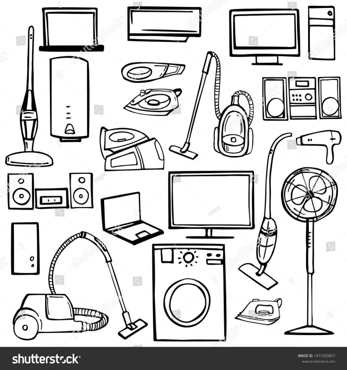 Attractive coloring of household appliances