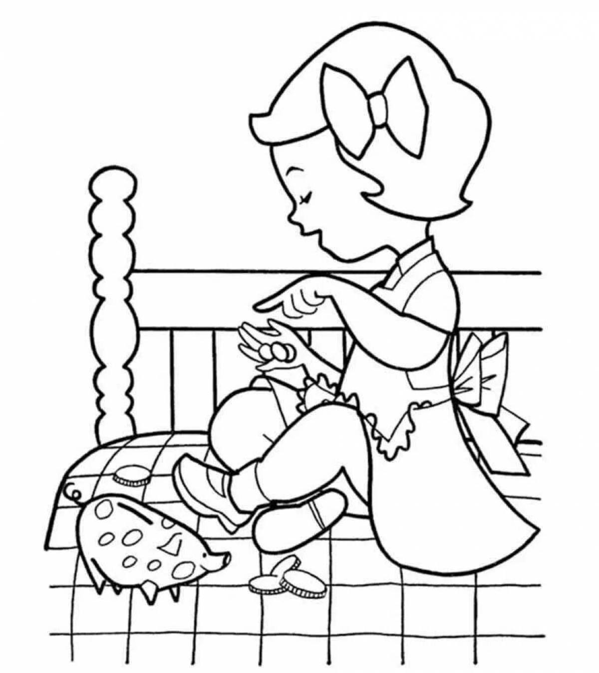 Financial literacy grade 3 coloring page