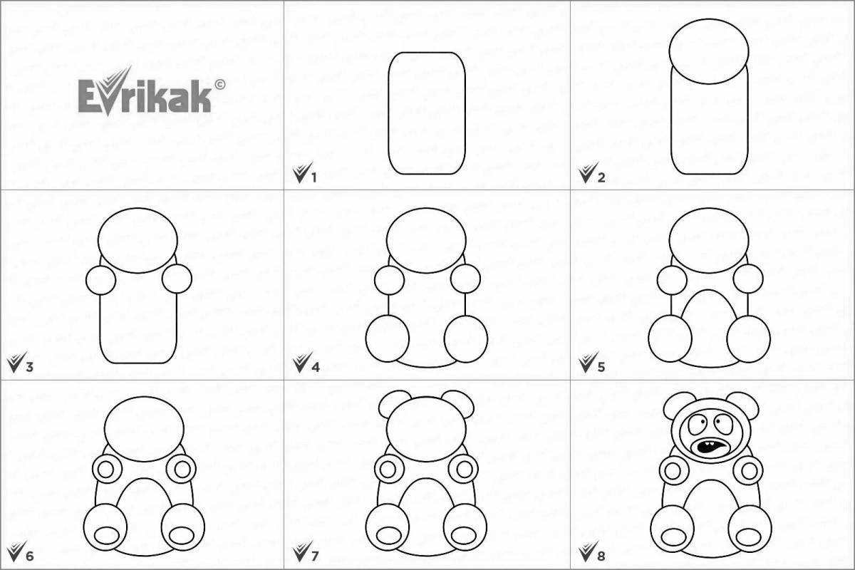 Раскраска пленительный медведь валера