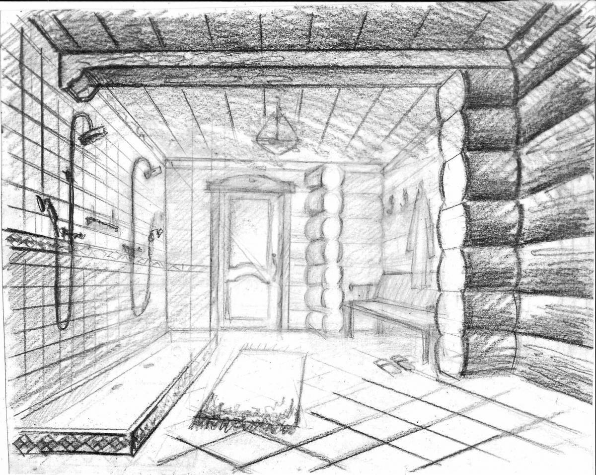 Photo Colorful Russian hut