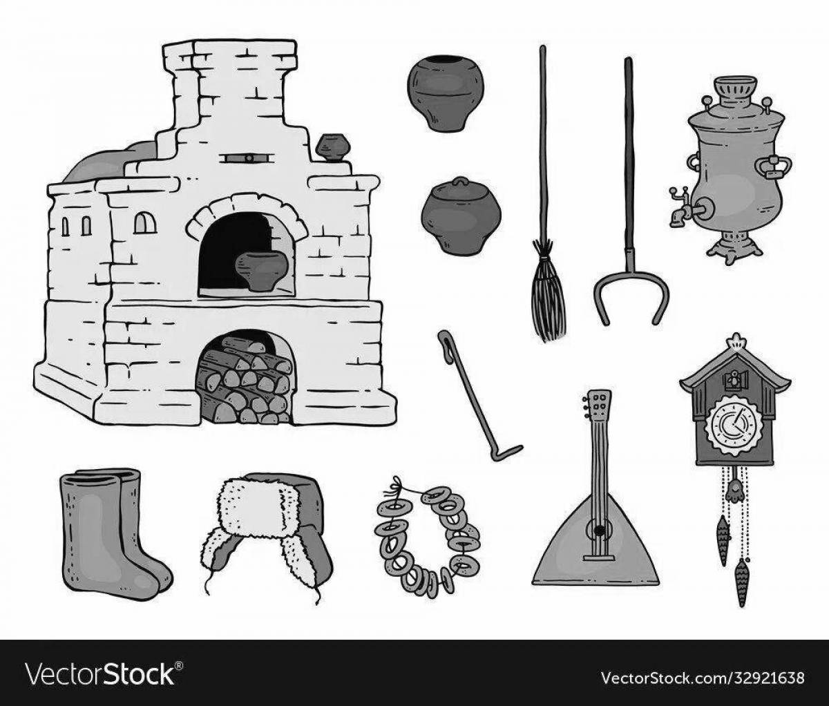 Photo Detailed Russian hut