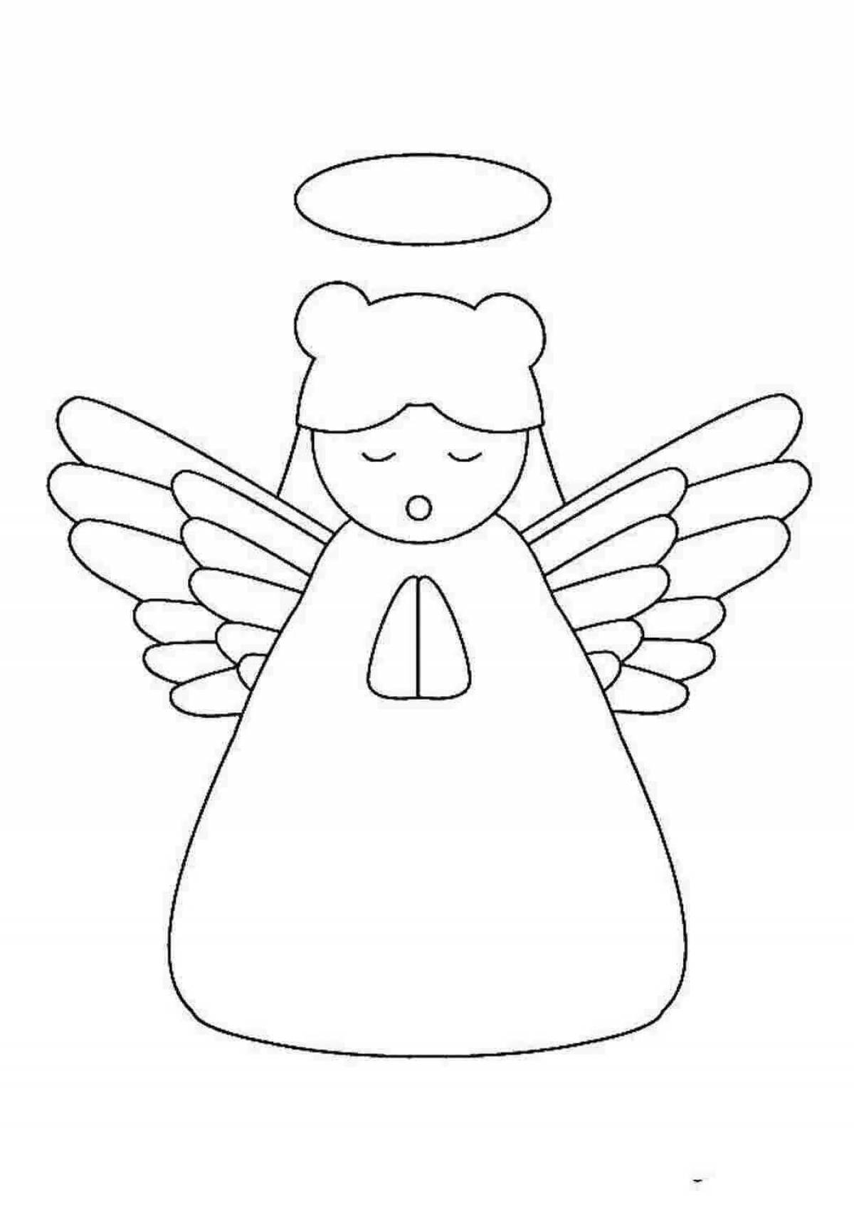 Ангелочка с крыльями для детей #2