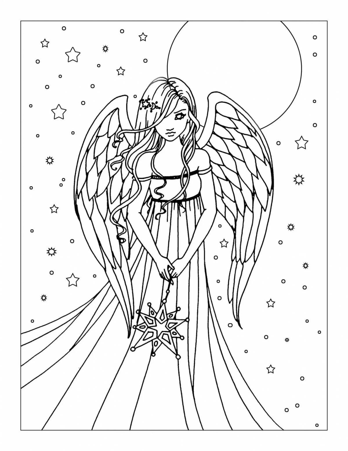 Ангелочка с крыльями для детей #3