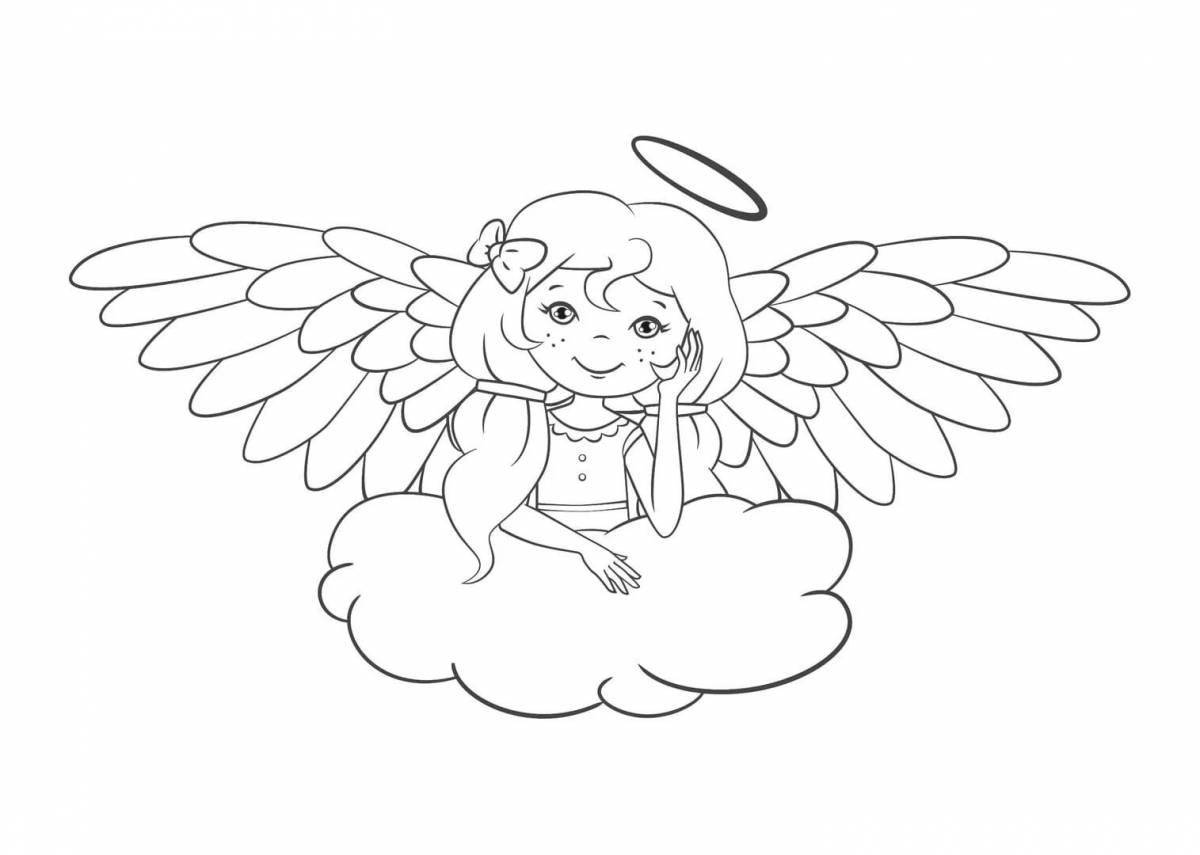Ангелочка с крыльями для детей #10