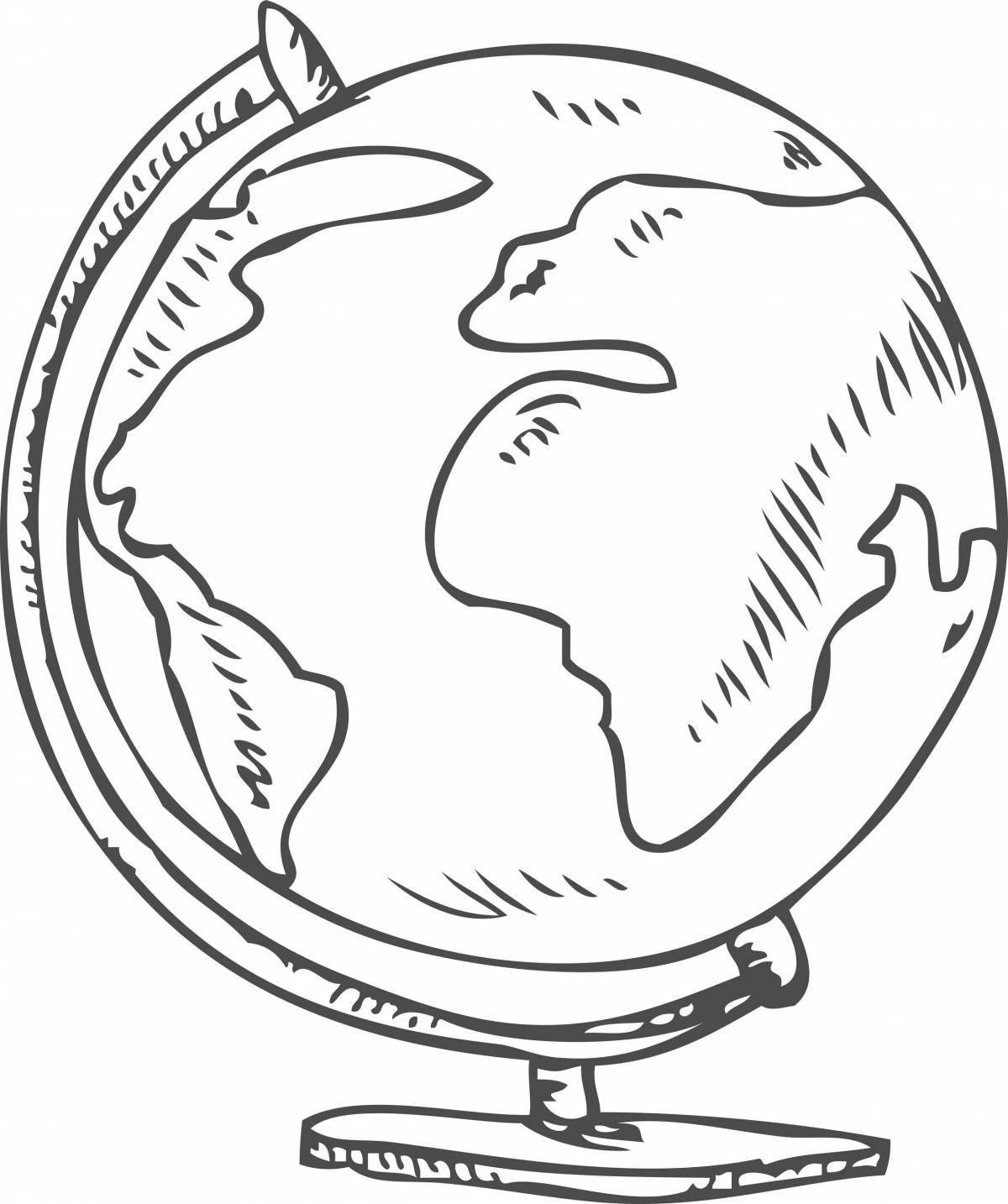 Рисунок глобуса для детей для #11