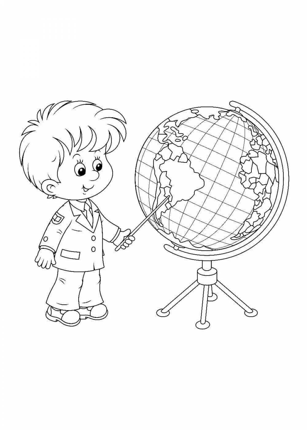 Globe pattern for kids for #17