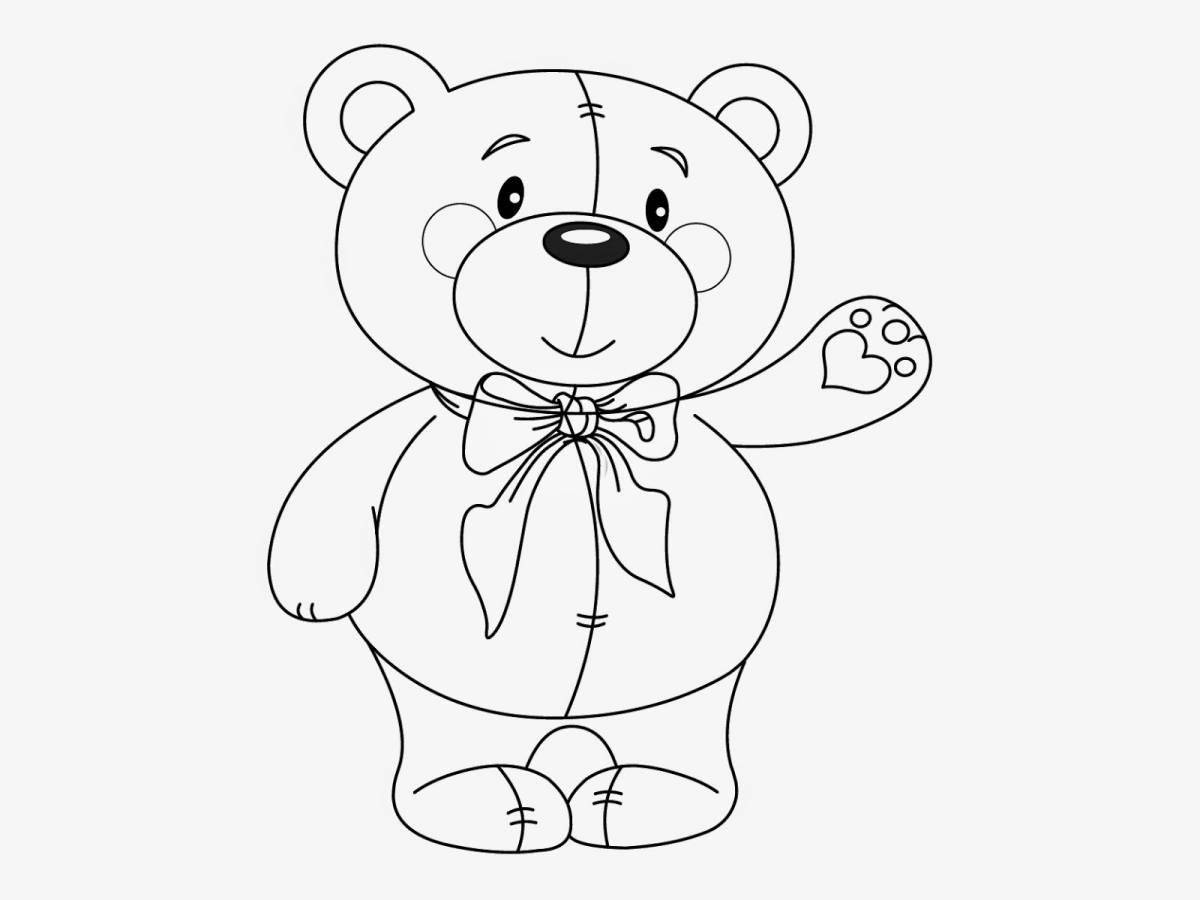 Раскраска «выдающийся олимпийский медведь» для детей