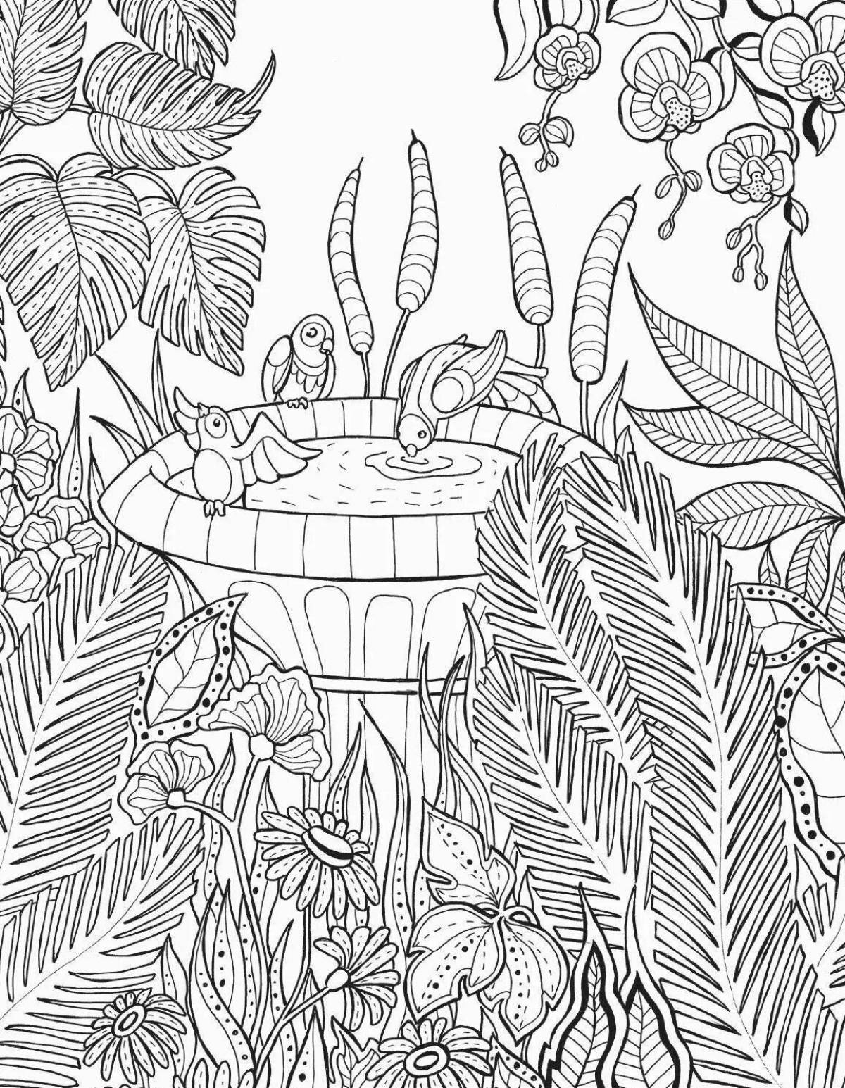 Violent coloring beautiful for all adults nature