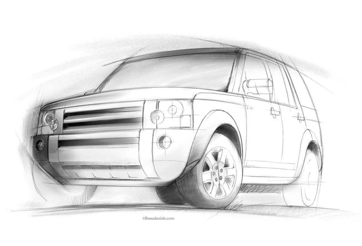 Lovely range rover coloring book for kids