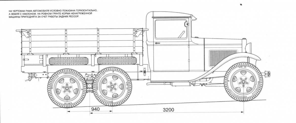 Как нарисовать машину полуторку