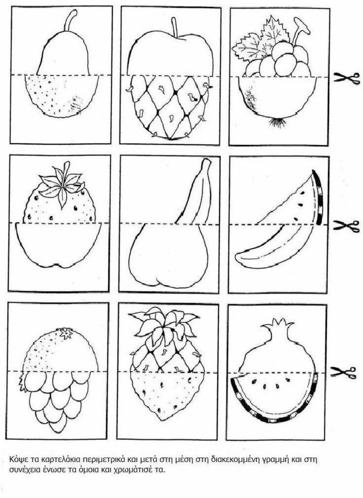 Joyful coloring for autistic people with severe mental retardation