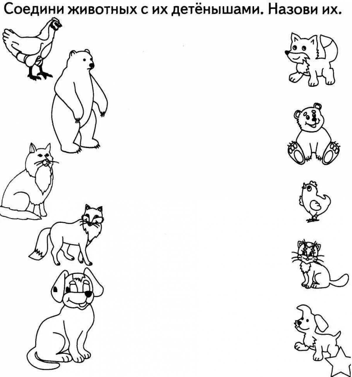 Innovative coloring book for autistic people with severe mental retardation