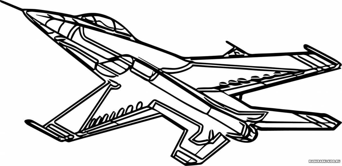 Awesome aircraft coloring pages
