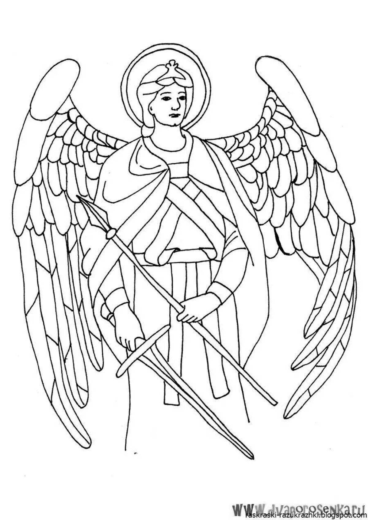 Divine coloring guardian angel