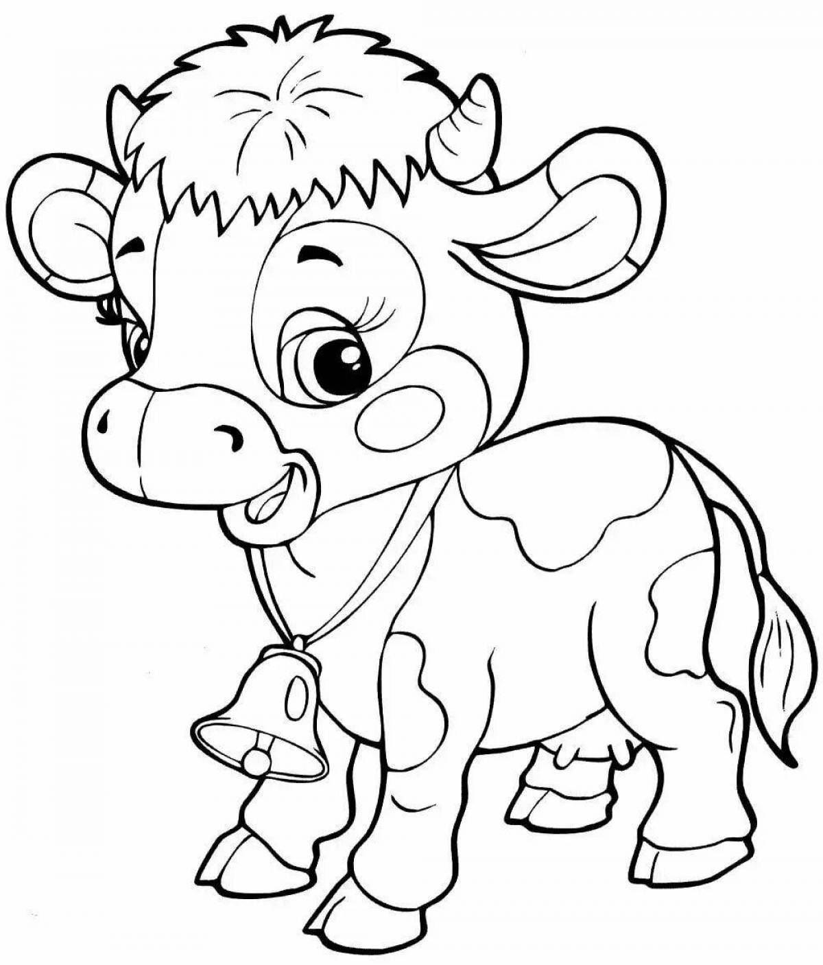 Adorable animal coloring book for kids 3 4