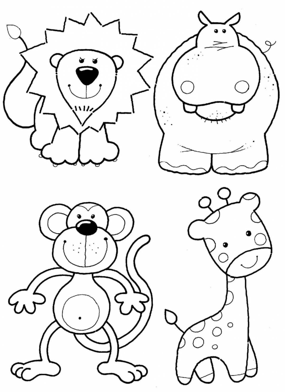 Amazing animal coloring pages for kids 3 4