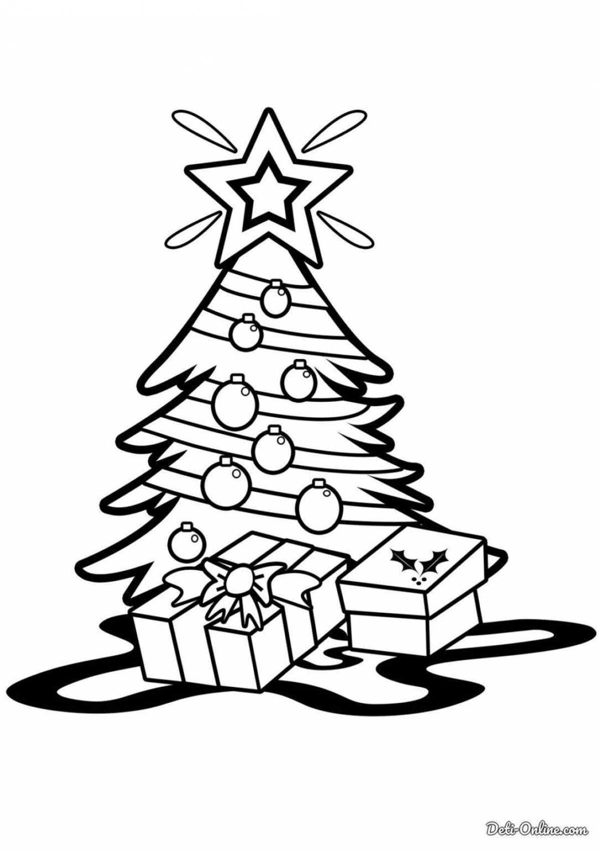 Радостная елка с подарками для детей