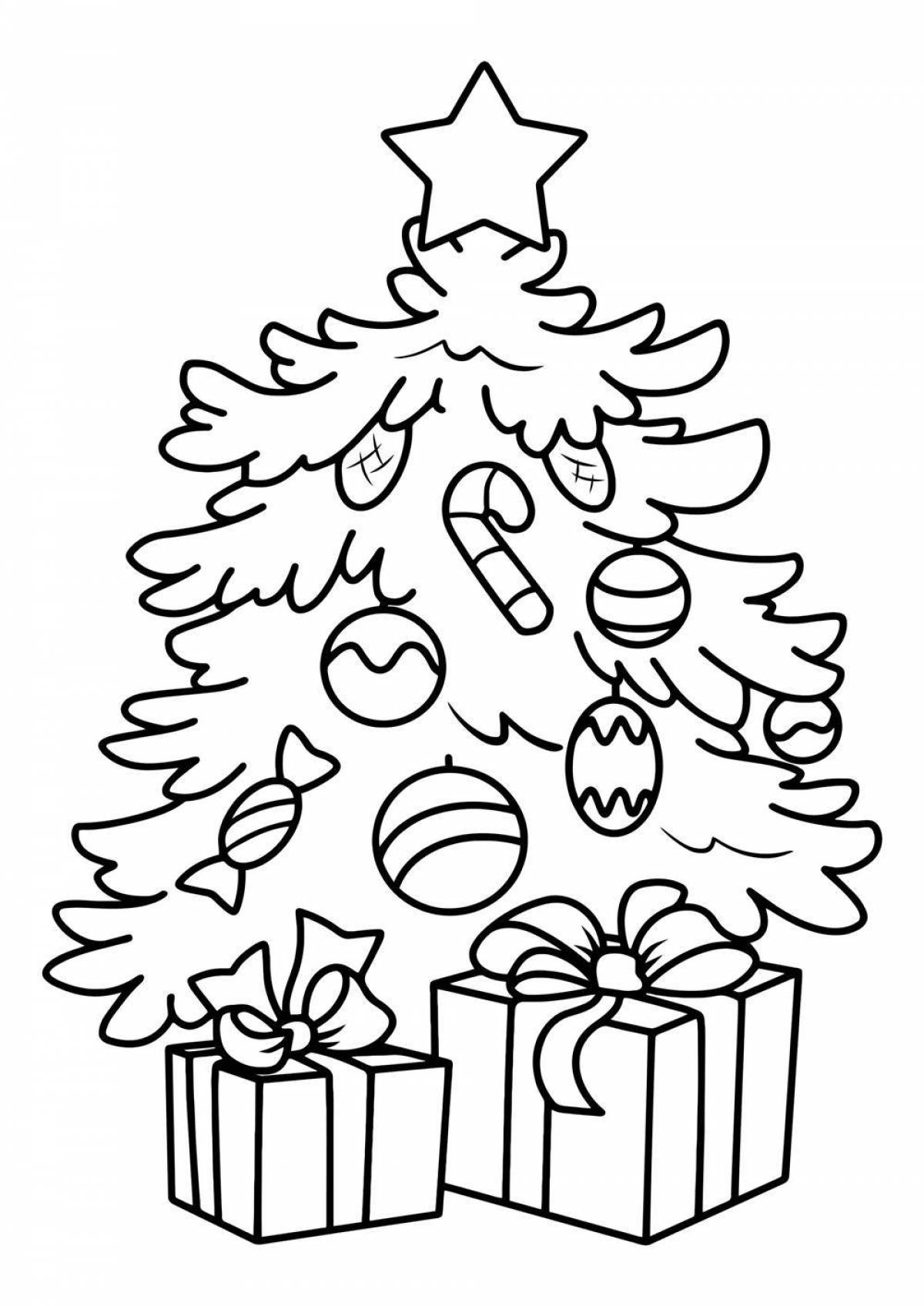 Богатая елка с подарками для детей