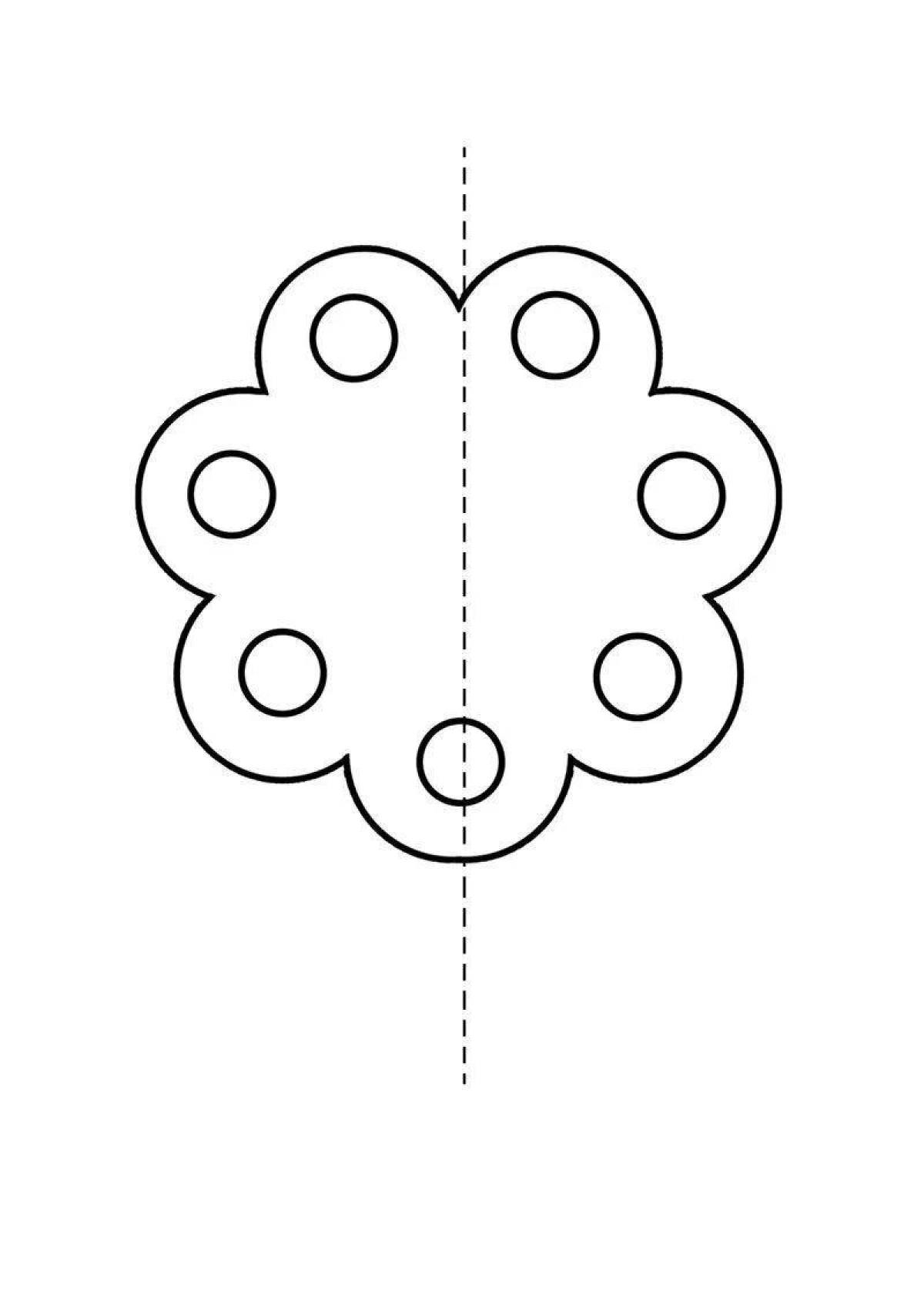 Colorful two hands at the same time for preschoolers