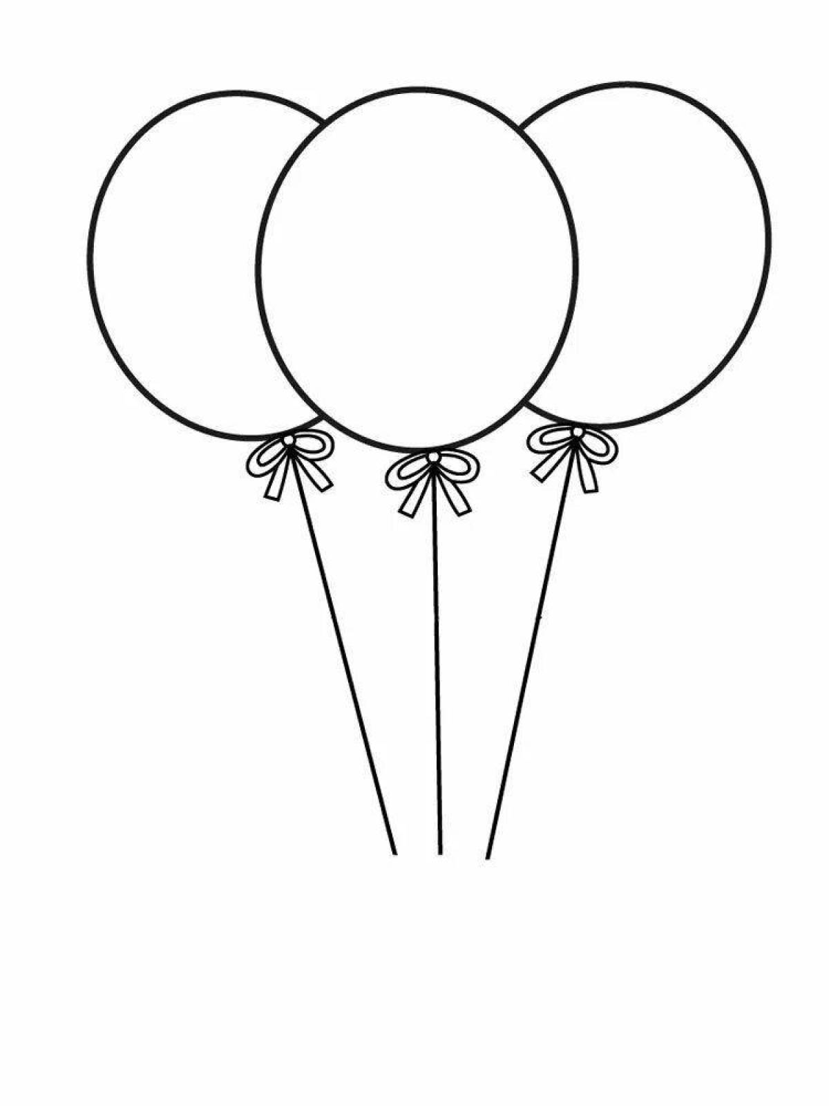 Great balloon coloring book