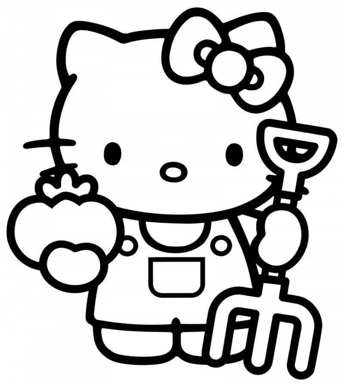 Hello kitty black and white #1