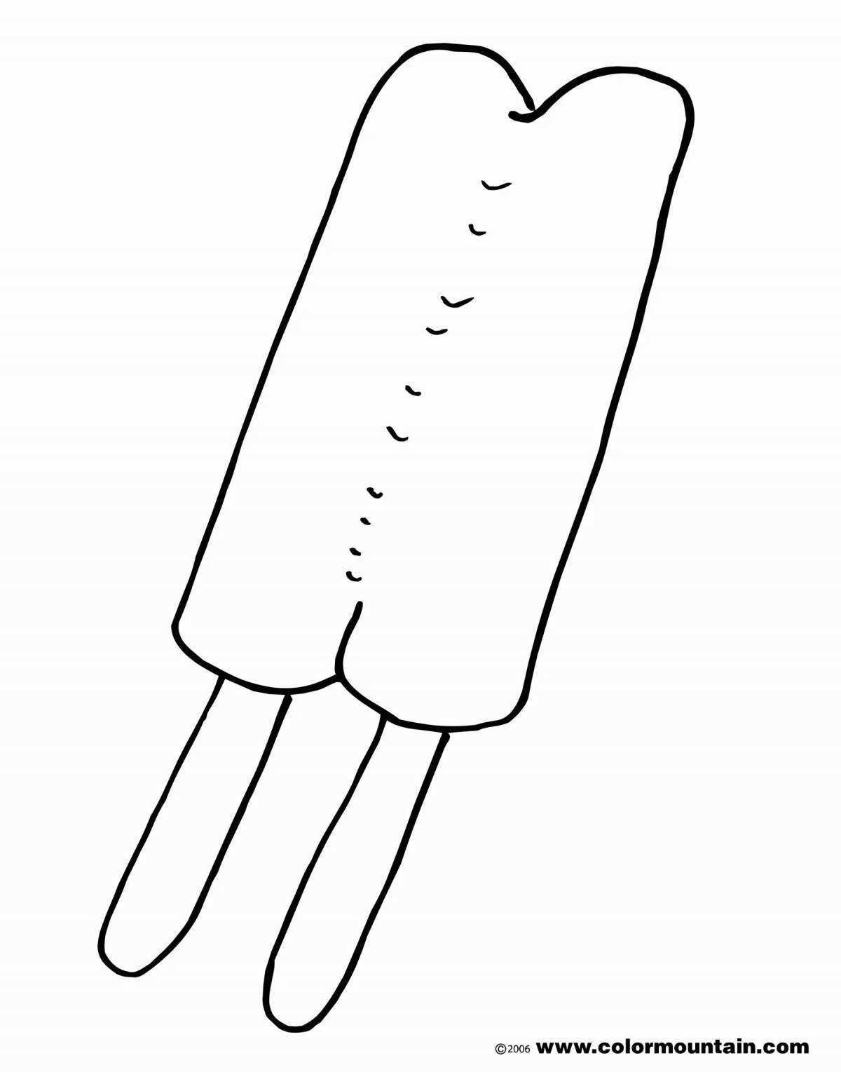 Festive popsicle coloring book