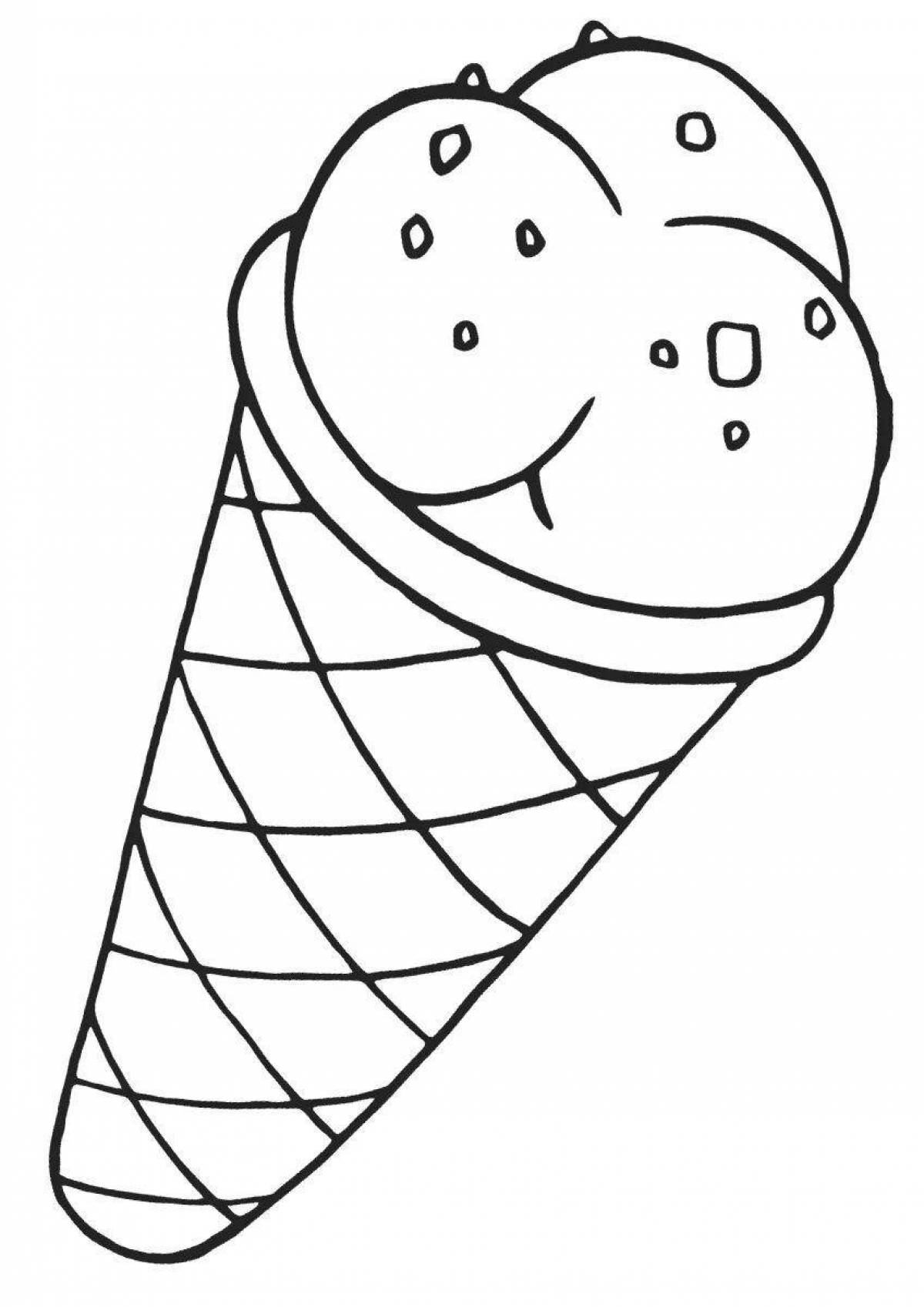 Colorful vibrant popsicle coloring page