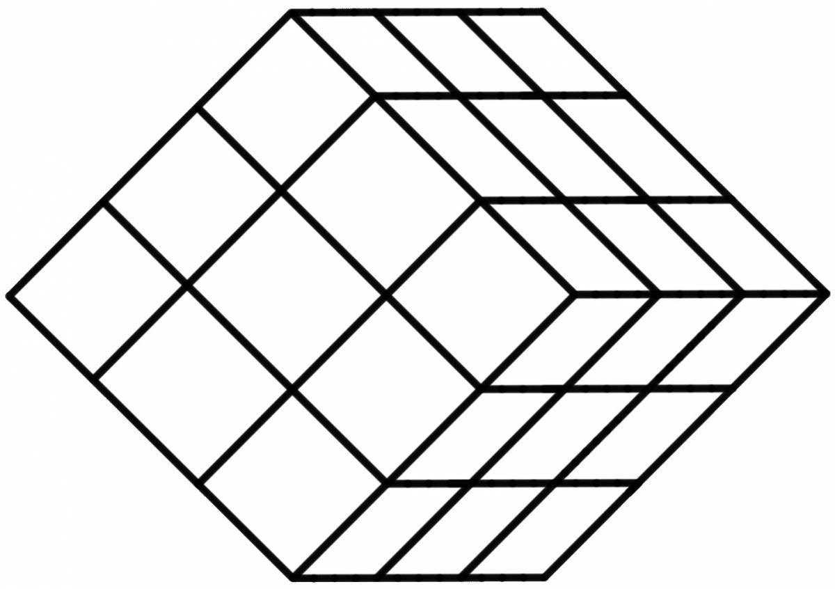 Раскраска кубик рубика