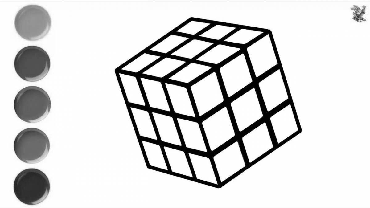Rubik's cube color-bright
