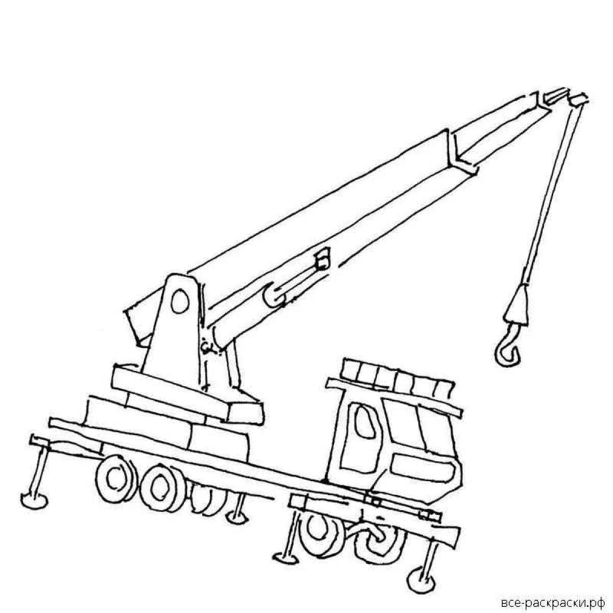 Great crane coloring page