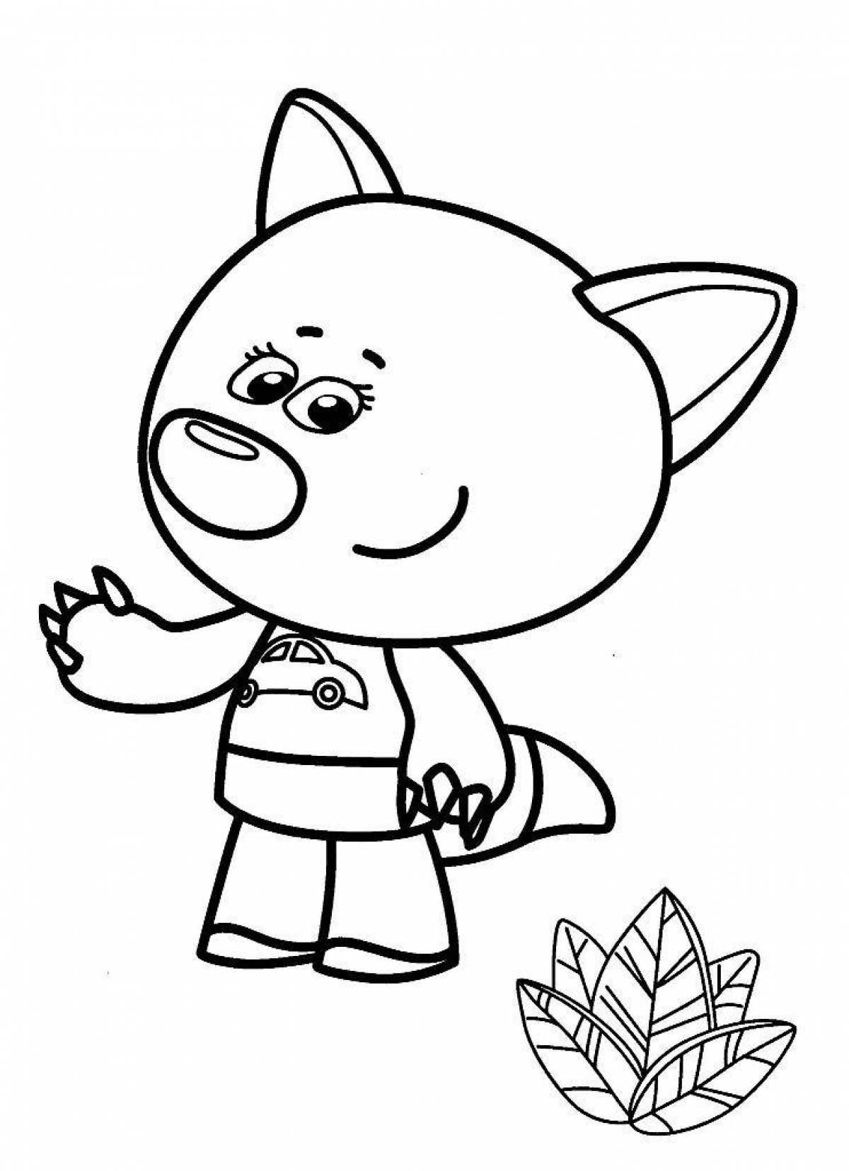 Soft coloring pages with bears for kids