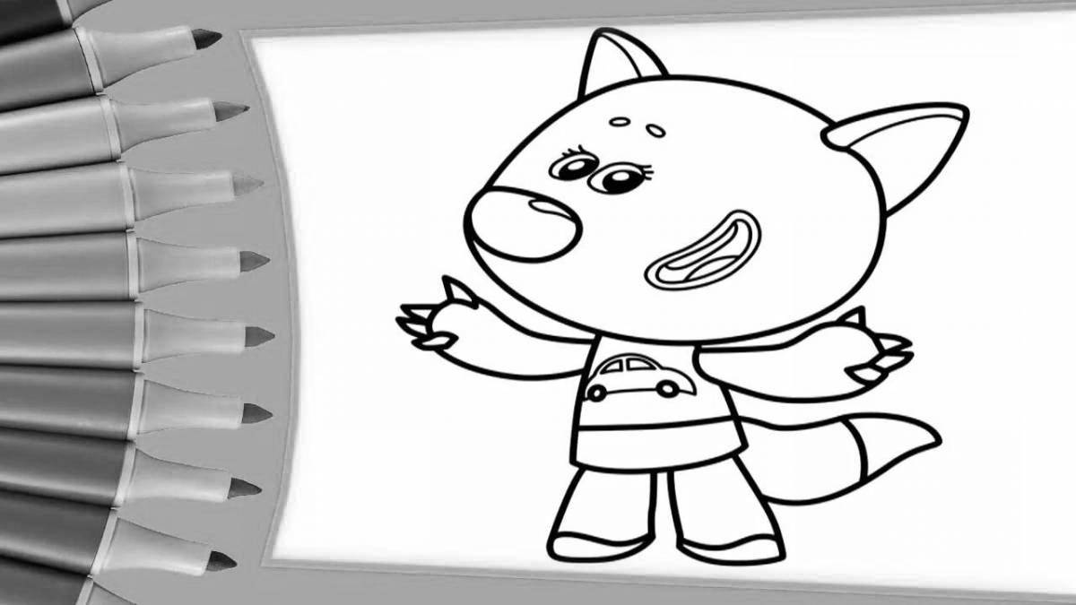 Fancy bear coloring pages for kids