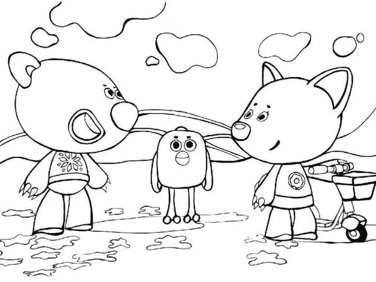 Adorable bear coloring pages for kids