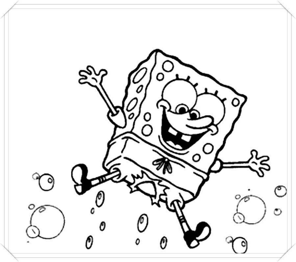 Fun coloring spongebob for kids