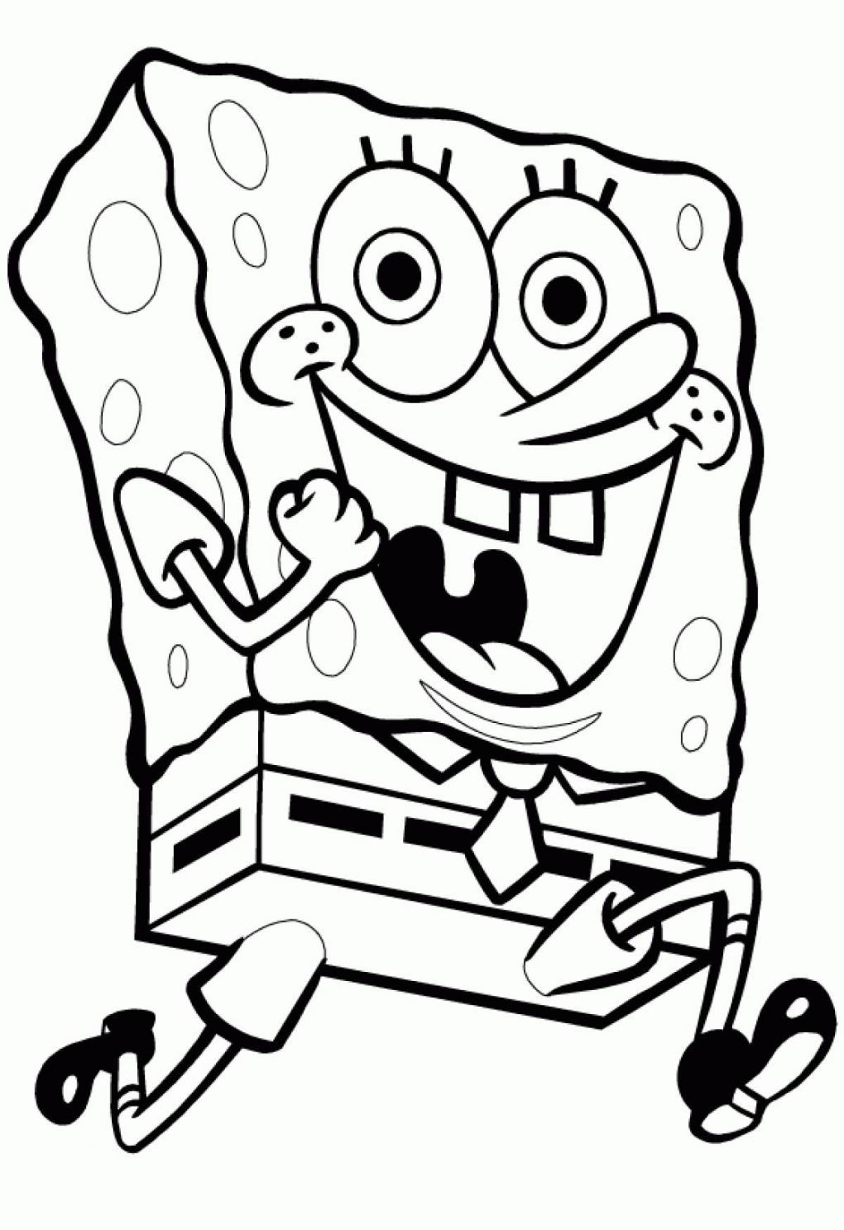 Sweet spongebob coloring pages for kids