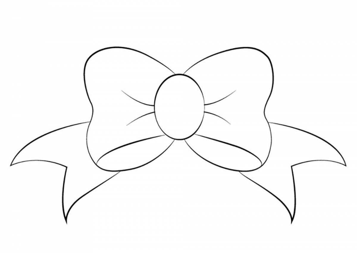 Magic bow coloring page