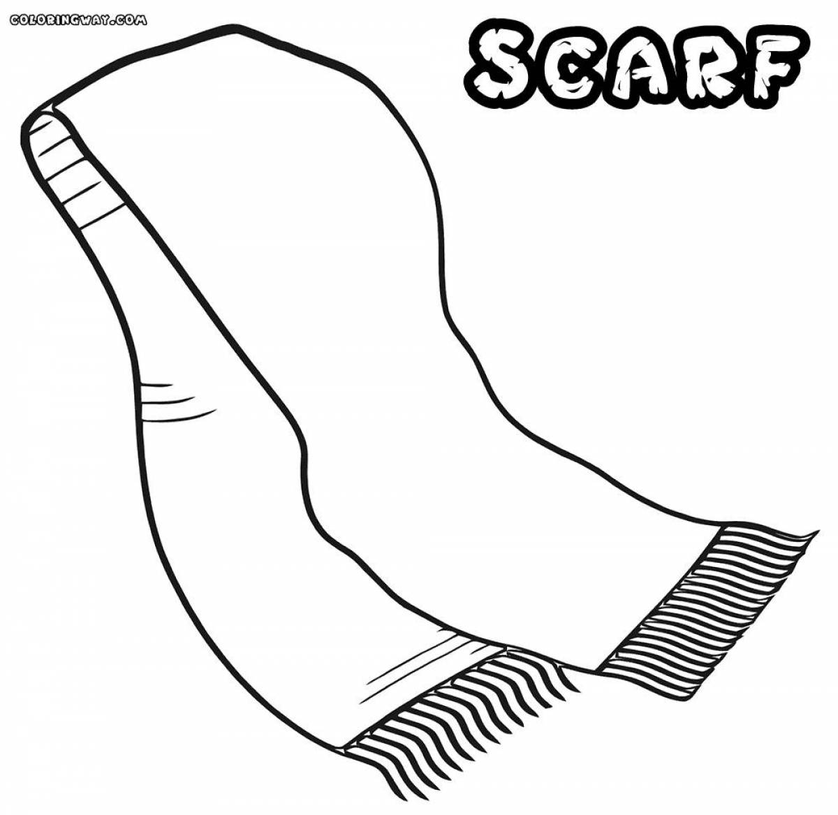 Coloring funny scarf