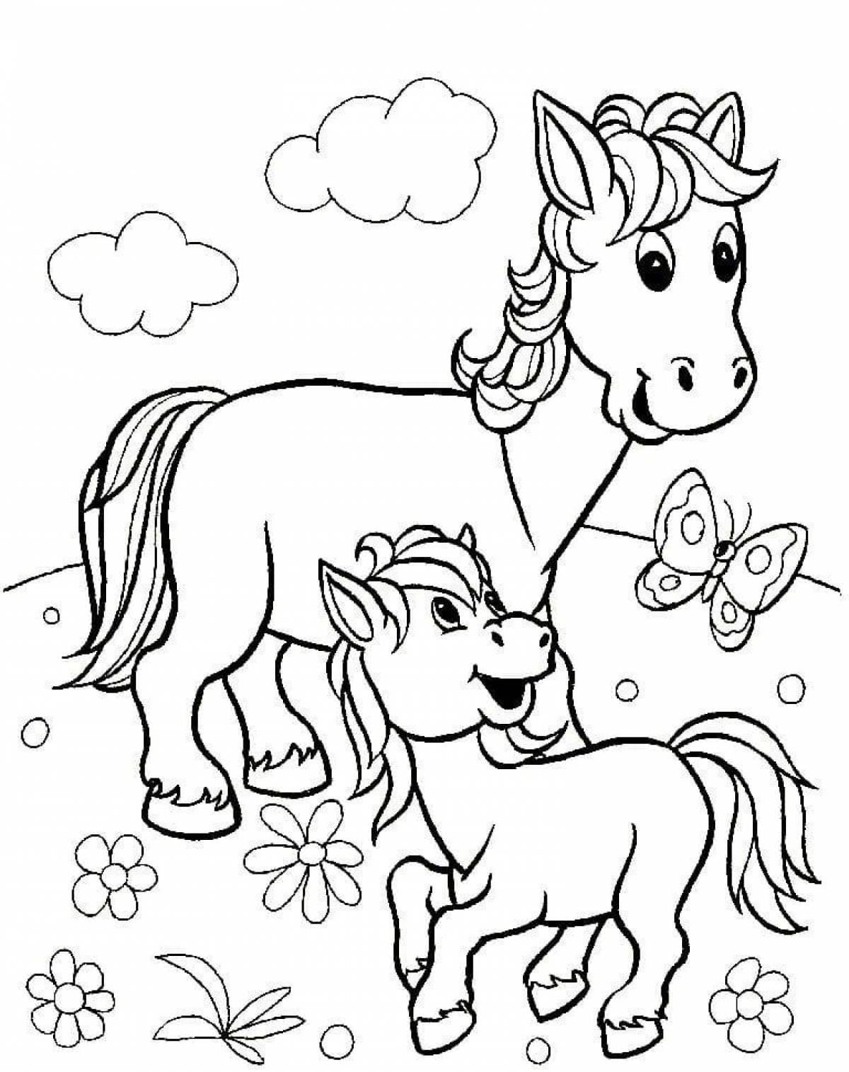 Impressive pet coloring pages for 4-5 year olds