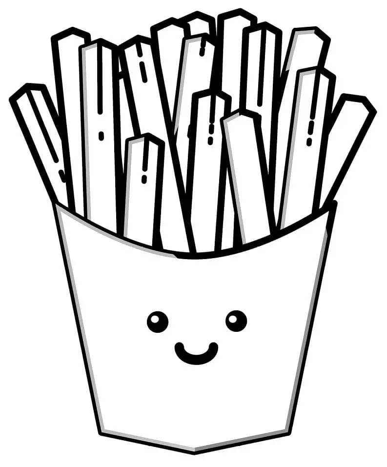 Spicy French fries coloring