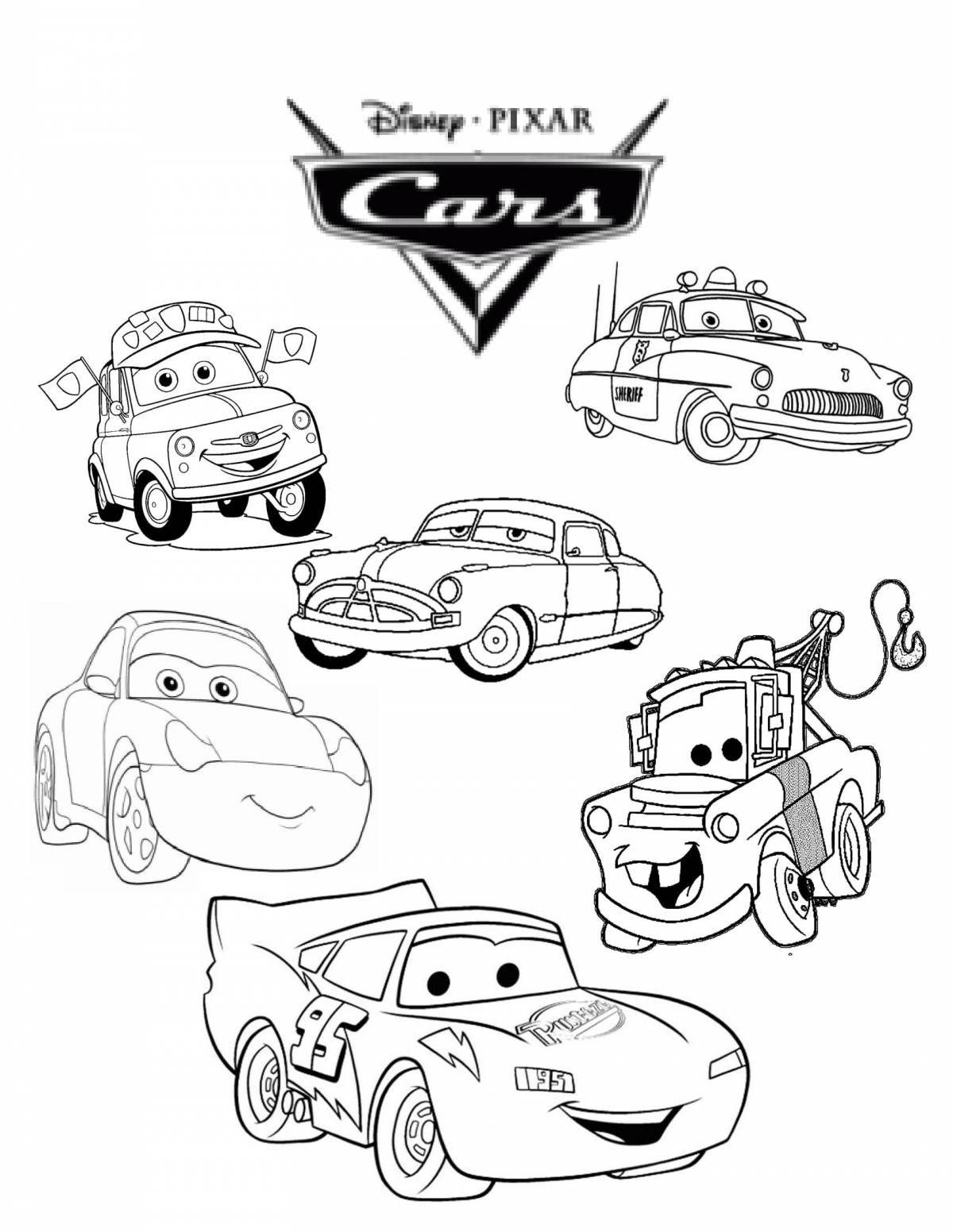 Lightning mcqueen bold coloring book