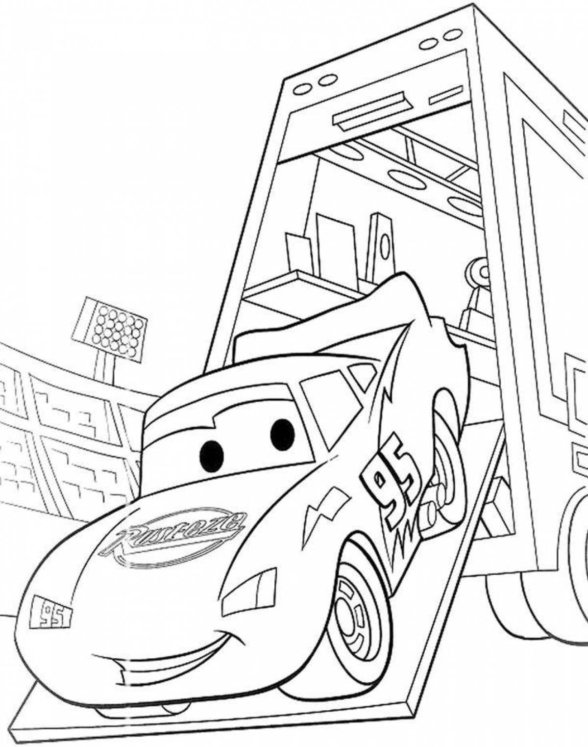 Lightning mcqueen's exciting coloring book