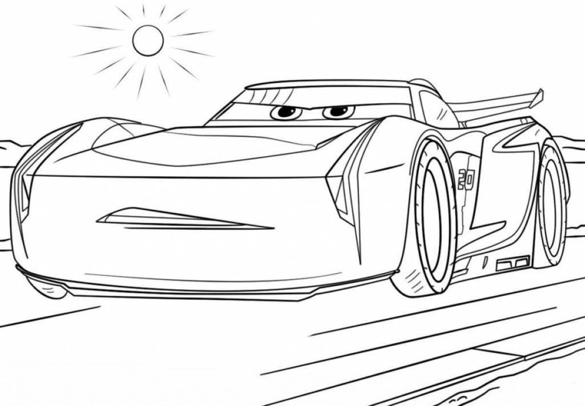 Great lightning mcqueen coloring page