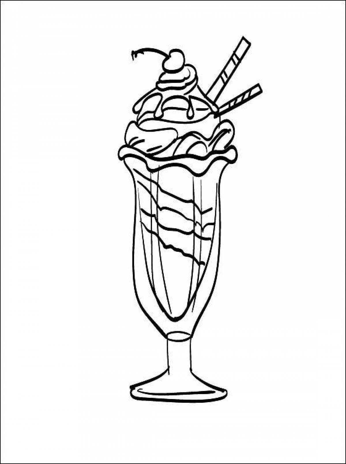 Delicious cocktail coloring page