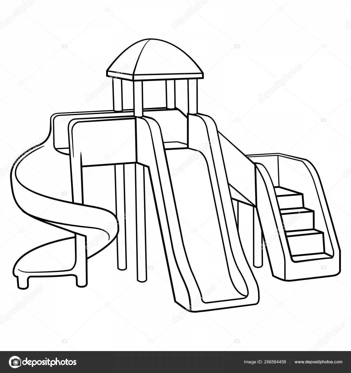 Adorable slide eater coloring book