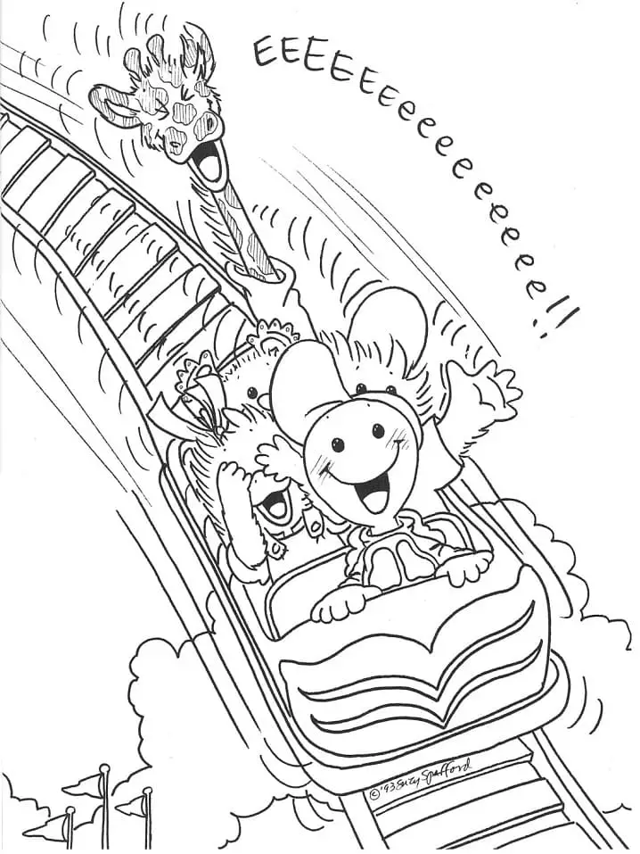 Glowing slide-eater coloring page