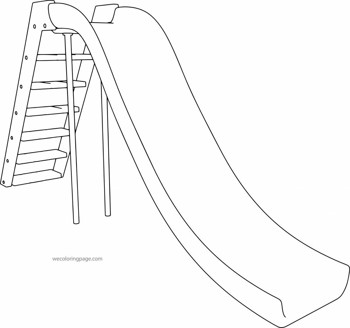 Gorgeous slide eater coloring page