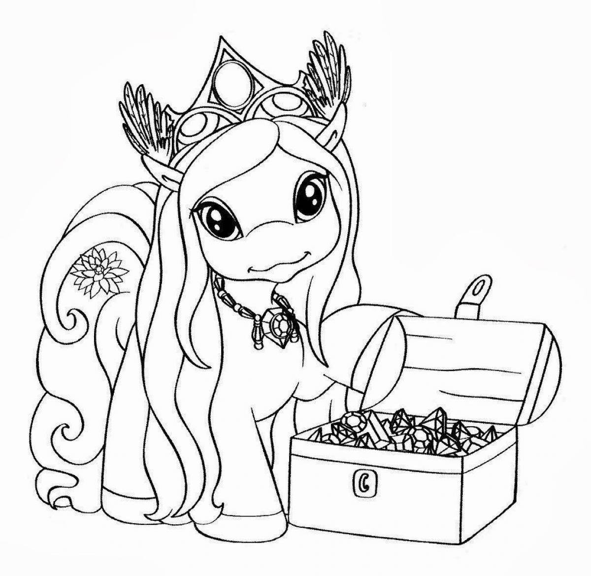 Incredible unicorn coloring book for girls