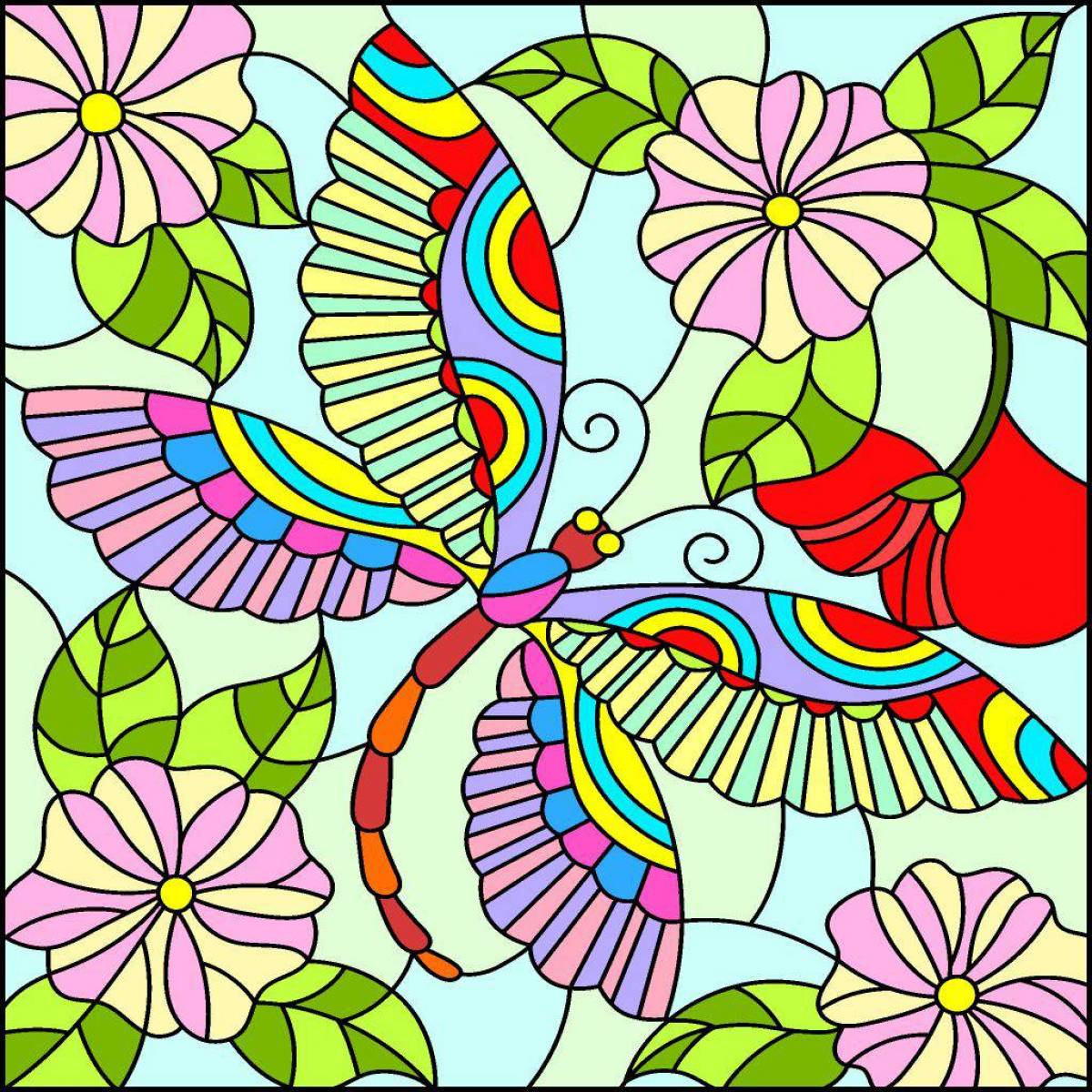 Radiant coloring page happy color game