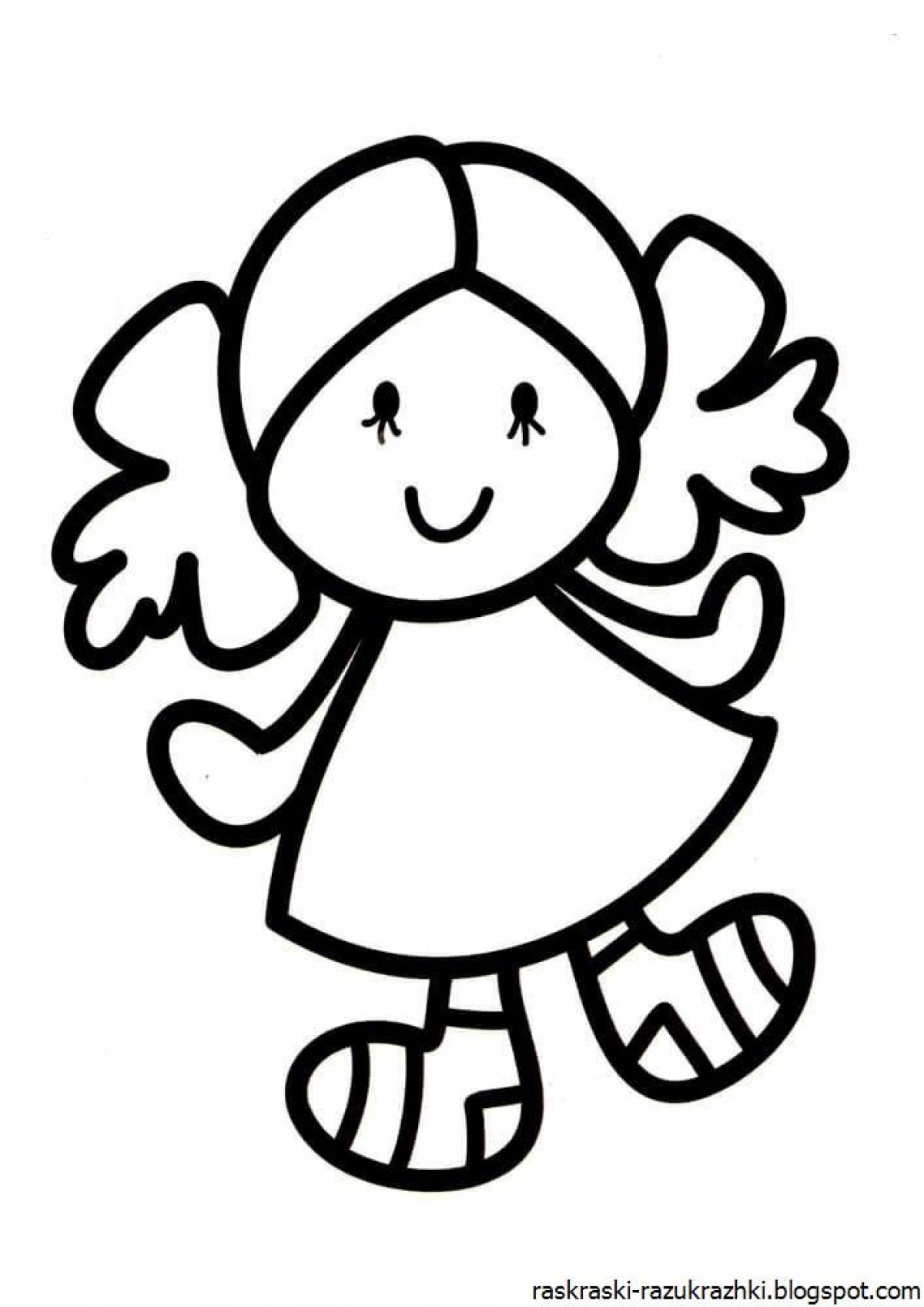 Coloring pages for girls from 3 years old