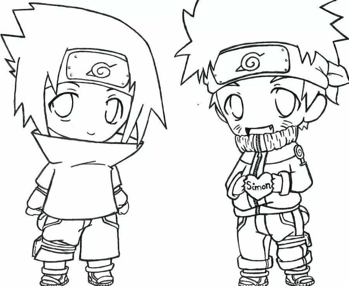 Great naruto coloring book for kids